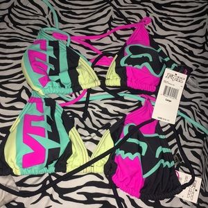 Fox racing bikini top (1) . Brand new. Sz L